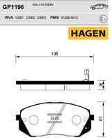 Sangsin GP1196 Front disc brake pads, set GP1196: Buy near me in Poland at 2407.PL - Good price!