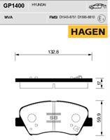 Sangsin GP1400 Front disc brake pads, set GP1400: Buy near me in Poland at 2407.PL - Good price!