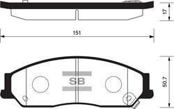 Sangsin SP1235 Front disc brake pads, set SP1235: Buy near me at 2407.PL in Poland at an Affordable price!