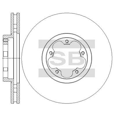 Sangsin SD5311 Front brake disc ventilated SD5311: Buy near me in Poland at 2407.PL - Good price!