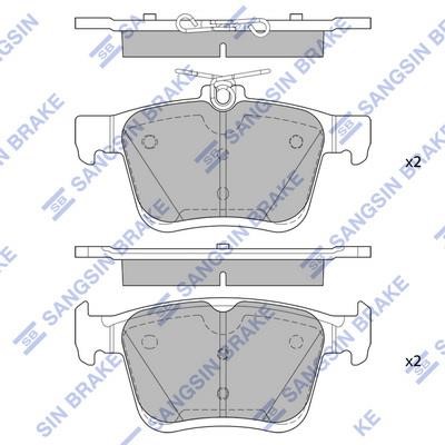 Sangsin SP4298 Тормозные колодки дисковые передние, комплект SP4298: Отличная цена - Купить в Польше на 2407.PL!