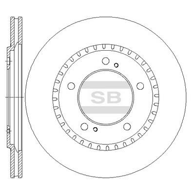 Sangsin SD4809 Тормозной диск передний вентилируемый SD4809: Отличная цена - Купить в Польше на 2407.PL!