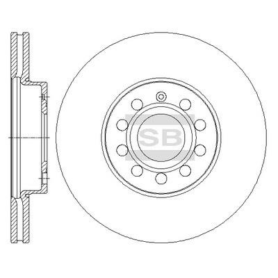 Sangsin SD5405 Тормозной диск передний вентилируемый SD5405: Купить в Польше - Отличная цена на 2407.PL!