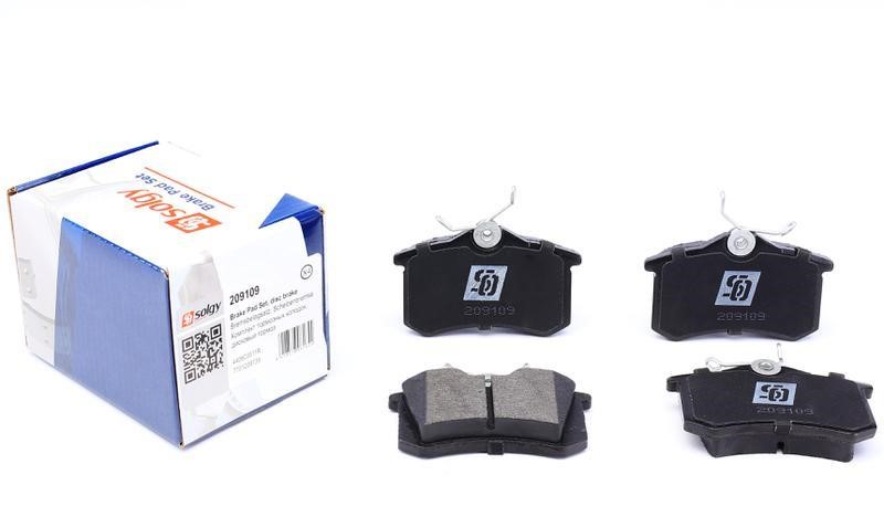 Solgy 209109 Rear disc brake pads, set 209109: Buy near me at 2407.PL in Poland at an Affordable price!