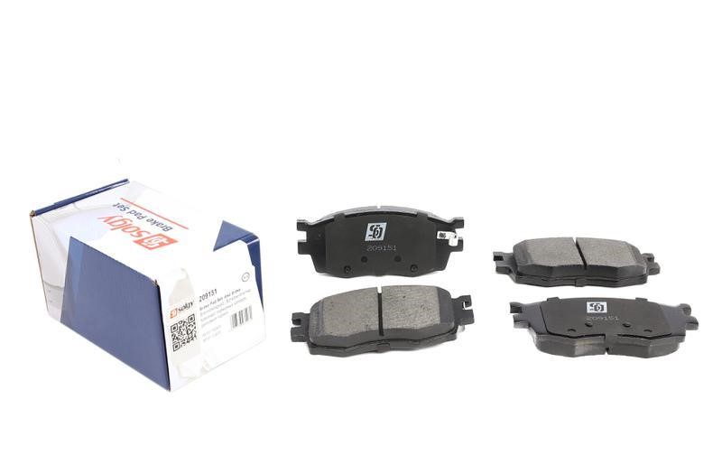 Solgy 209151 Front disc brake pads, set 209151: Buy near me at 2407.PL in Poland at an Affordable price!