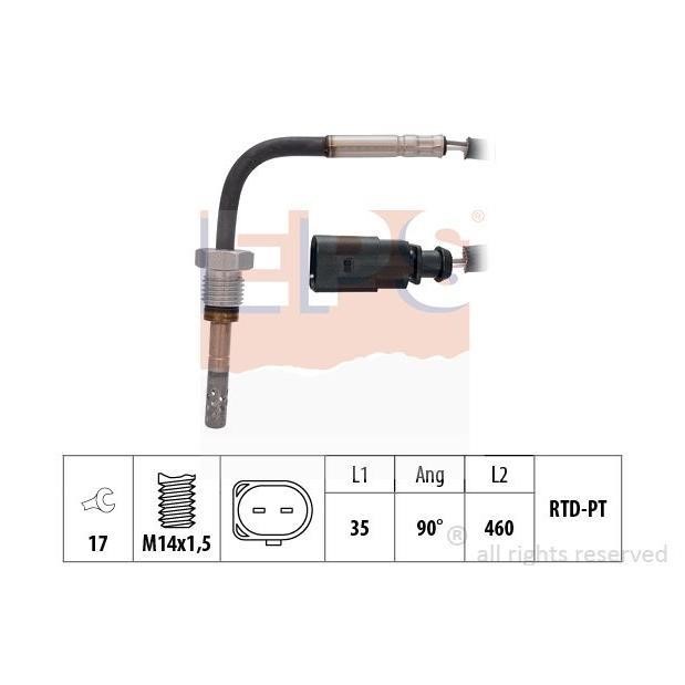 Eps 1.220.036 Exhaust gas temperature sensor 1220036: Buy near me in Poland at 2407.PL - Good price!