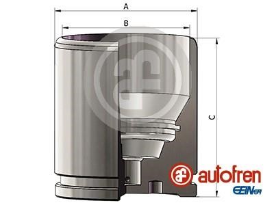 Autofren D025682 Поршень заднего тормозного суппорта D025682: Отличная цена - Купить в Польше на 2407.PL!