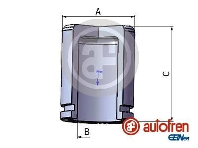 Autofren D025690 Front brake caliper piston D025690: Buy near me at 2407.PL in Poland at an Affordable price!