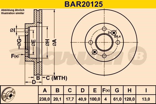 Barum BAR20125 Tarcza hamulcowa wentylowana, 1 szt. BAR20125: Dobra cena w Polsce na 2407.PL - Kup Teraz!