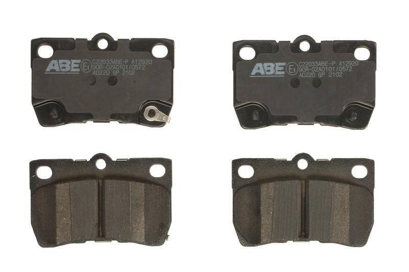 ABE C22033ABE-P Rear disc brake pads, set C22033ABEP: Buy near me in Poland at 2407.PL - Good price!