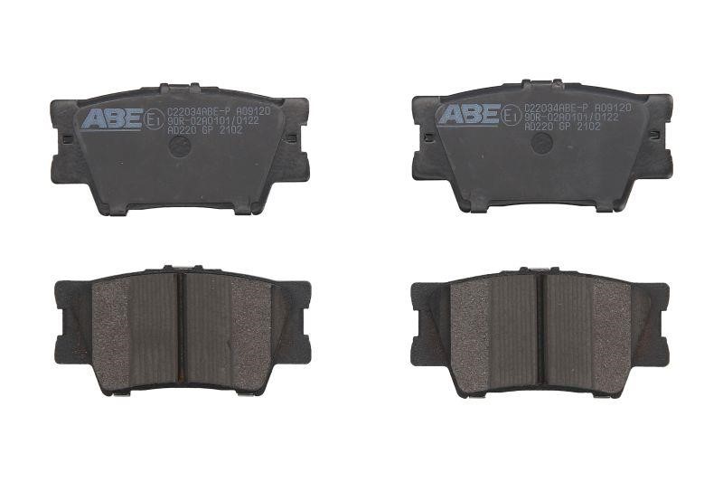 ABE C22034ABE-P Rear disc brake pads, set C22034ABEP: Buy near me in Poland at 2407.PL - Good price!
