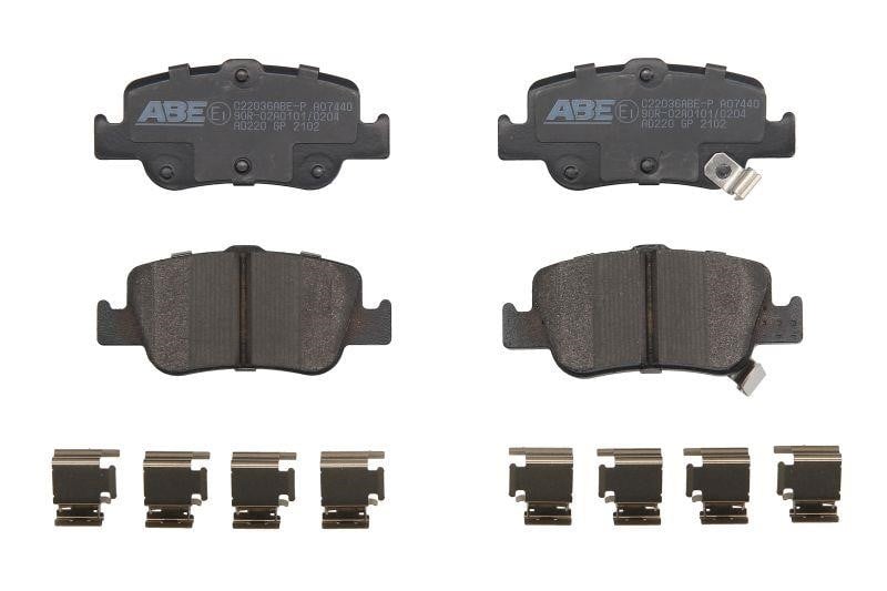 ABE C22036ABE-P Rear disc brake pads, set C22036ABEP: Buy near me in Poland at 2407.PL - Good price!