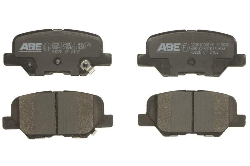 ABE C23019ABE-P Rear disc brake pads, set C23019ABEP: Buy near me in Poland at 2407.PL - Good price!