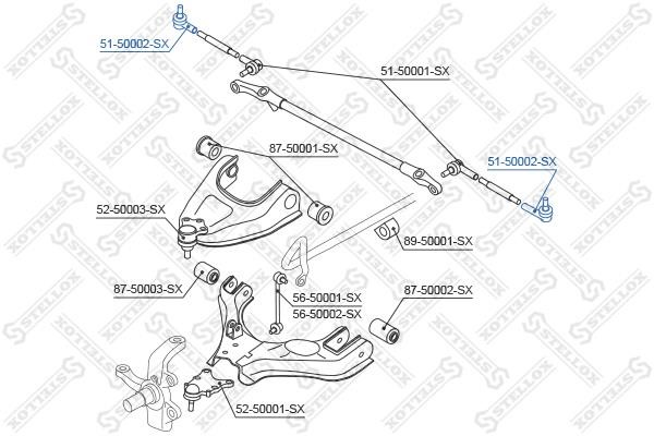 Stellox 51-50002-SX Tie rod end outer 5150002SX: Buy near me in Poland at 2407.PL - Good price!
