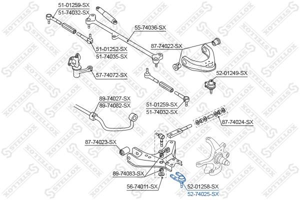 Stellox 52-74025-SX Ball joint 5274025SX: Buy near me in Poland at 2407.PL - Good price!