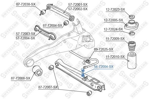 Stellox 56-72004-SX Rod/Strut, stabiliser 5672004SX: Buy near me in Poland at 2407.PL - Good price!