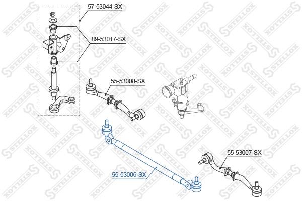Stellox 55-53006-SX Inner Tie Rod 5553006SX: Buy near me in Poland at 2407.PL - Good price!