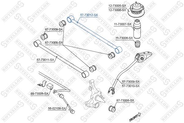 Stellox 57-73012-SX Aufhängungshebel hinten, oben rechts 5773012SX: Kaufen Sie zu einem guten Preis in Polen bei 2407.PL!