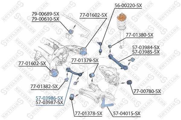 Stellox 57-03986-SX Aufhängungshebel hinten, oben links 5703986SX: Kaufen Sie zu einem guten Preis in Polen bei 2407.PL!