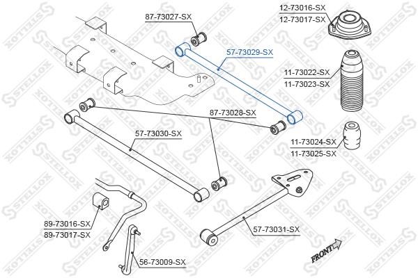 Stellox 57-73029-SX Rear suspension arm 5773029SX: Buy near me in Poland at 2407.PL - Good price!