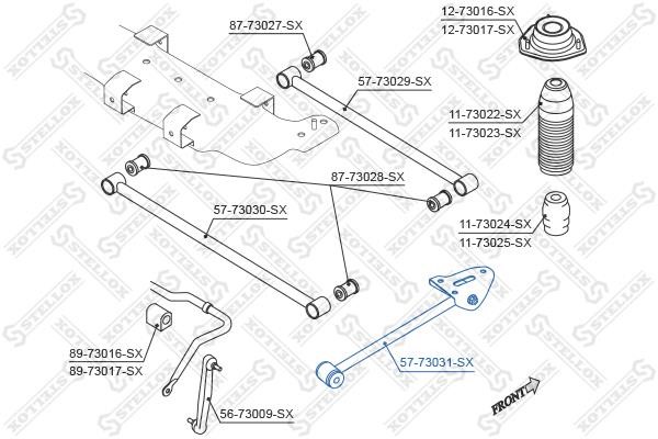 Stellox 57-73031-SX Rear suspension arm 5773031SX: Buy near me in Poland at 2407.PL - Good price!