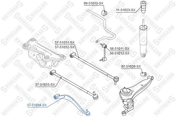 Stellox 57-51034-SX Aufhängungshebel hinten, unten rechts 5751034SX: Kaufen Sie zu einem guten Preis in Polen bei 2407.PL!