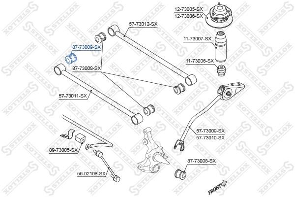 Stellox 87-73009-SX Silentblock am Aufhängungshebel hinten 8773009SX: Kaufen Sie zu einem guten Preis in Polen bei 2407.PL!