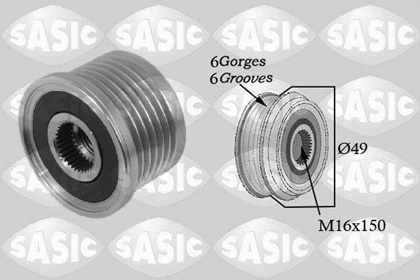 Sasic 1674003 Belt pulley generator 1674003: Buy near me in Poland at 2407.PL - Good price!