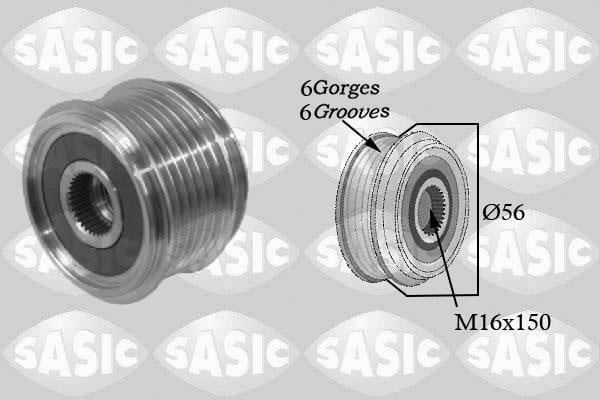 Sasic 1676001 Belt pulley generator 1676001: Buy near me in Poland at 2407.PL - Good price!