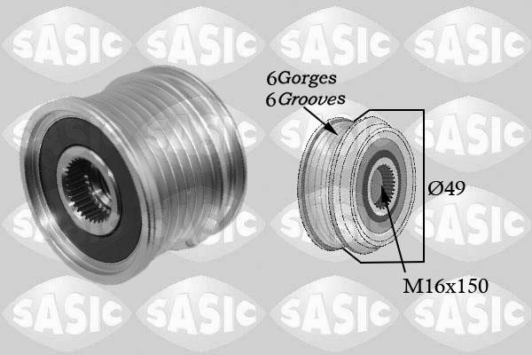 Sasic 1676003 Belt pulley generator 1676003: Buy near me in Poland at 2407.PL - Good price!