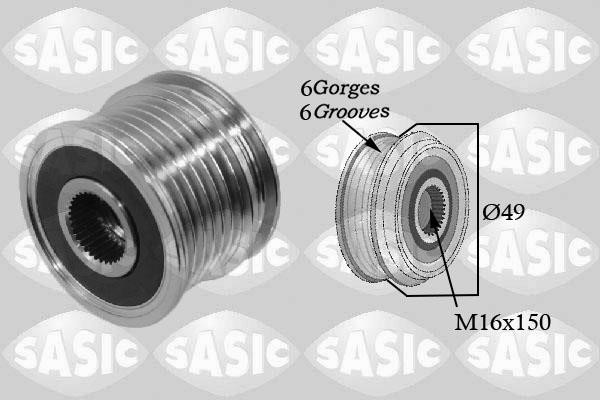 Sasic 1676008 Belt pulley generator 1676008: Buy near me in Poland at 2407.PL - Good price!