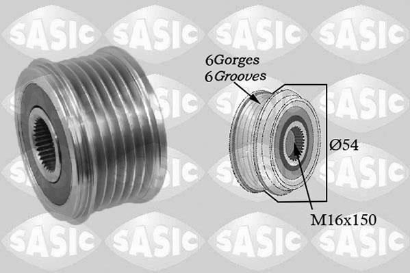 Sasic 1676011 Belt pulley generator 1676011: Buy near me at 2407.PL in Poland at an Affordable price!