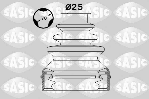 Sasic 1900023 Drive shaft inner boot, kit 1900023: Buy near me at 2407.PL in Poland at an Affordable price!