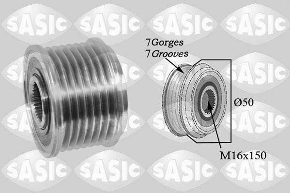 Sasic 1676022 Belt pulley generator 1676022: Buy near me in Poland at 2407.PL - Good price!