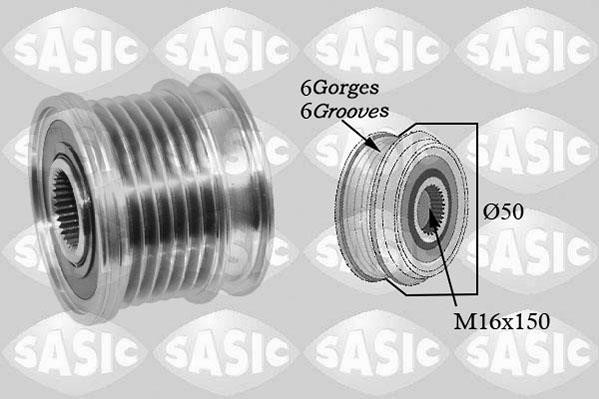 Sasic 1676023 Belt pulley generator 1676023: Buy near me in Poland at 2407.PL - Good price!