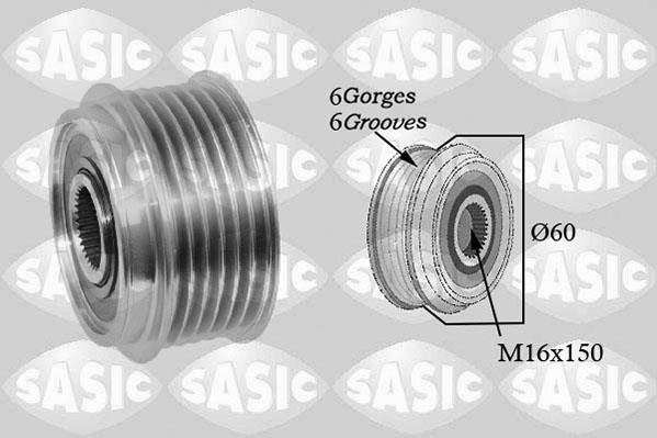 Sasic 1676025 Belt pulley generator 1676025: Buy near me in Poland at 2407.PL - Good price!