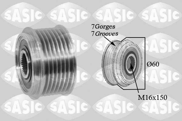 Sasic 1676027 Belt pulley generator 1676027: Buy near me in Poland at 2407.PL - Good price!
