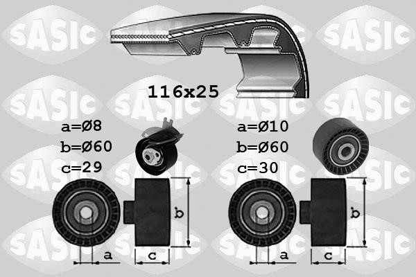 Sasic 1750039 Timing Belt Kit 1750039: Buy near me in Poland at 2407.PL - Good price!