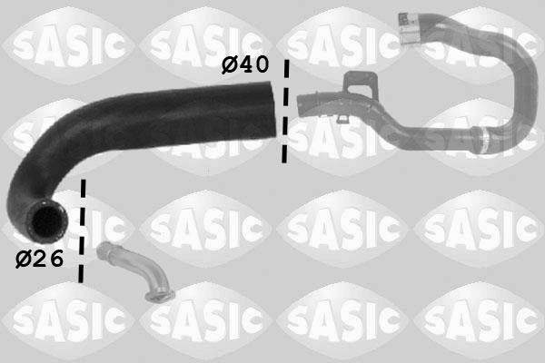 Sasic 3336124 Charger Air Hose 3336124: Buy near me in Poland at 2407.PL - Good price!