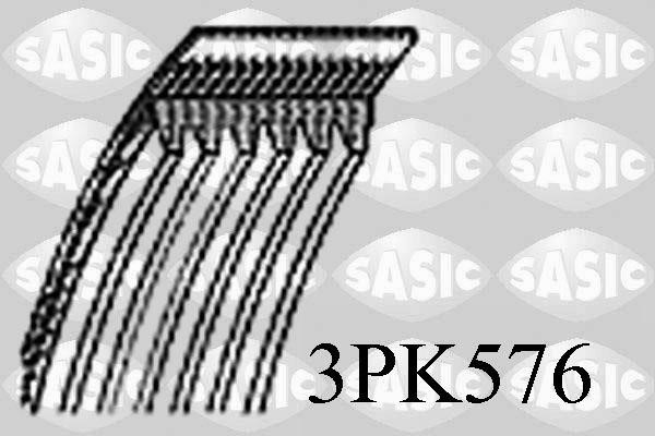 Sasic 3PK576 Ремень поликлиновый 3PK576: Отличная цена - Купить в Польше на 2407.PL!