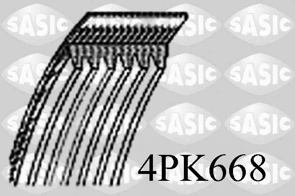 Sasic 4PK668 V-Ribbed Belt 4PK668: Buy near me in Poland at 2407.PL - Good price!