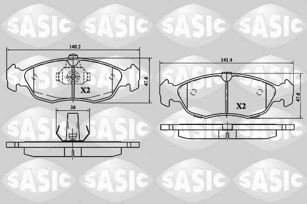 Sasic 6210048 Brake Pad Set, disc brake 6210048: Buy near me in Poland at 2407.PL - Good price!