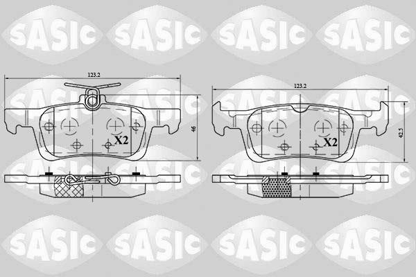 Sasic 6210052 Brake Pad Set, disc brake 6210052: Buy near me in Poland at 2407.PL - Good price!
