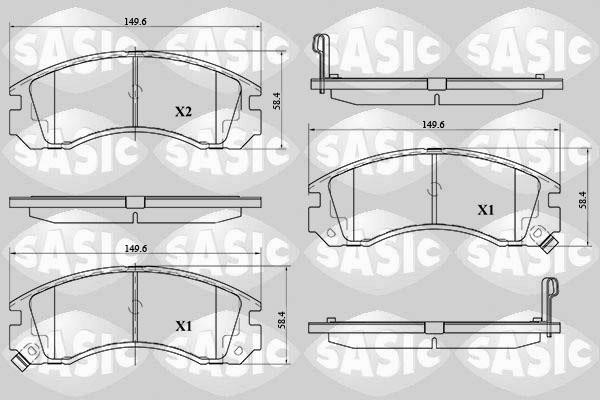 Sasic 6210059 Brake Pad Set, disc brake 6210059: Buy near me in Poland at 2407.PL - Good price!
