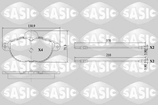 Sasic 6210068 Brake Pad Set, disc brake 6210068: Buy near me in Poland at 2407.PL - Good price!