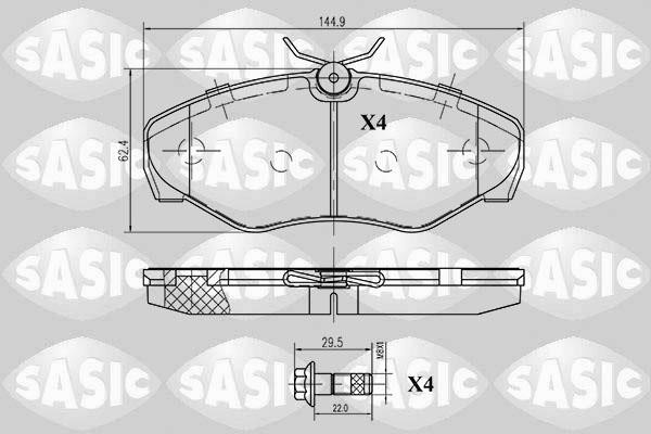 Sasic 6214007 Brake Pad Set, disc brake 6214007: Buy near me in Poland at 2407.PL - Good price!
