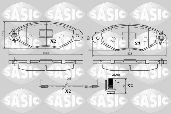 Sasic 6214012 Brake Pad Set, disc brake 6214012: Buy near me in Poland at 2407.PL - Good price!
