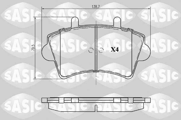 Sasic 6214015 Brake Pad Set, disc brake 6214015: Buy near me in Poland at 2407.PL - Good price!