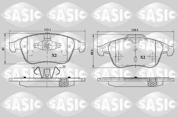 Sasic 6214027 Brake Pad Set, disc brake 6214027: Buy near me in Poland at 2407.PL - Good price!