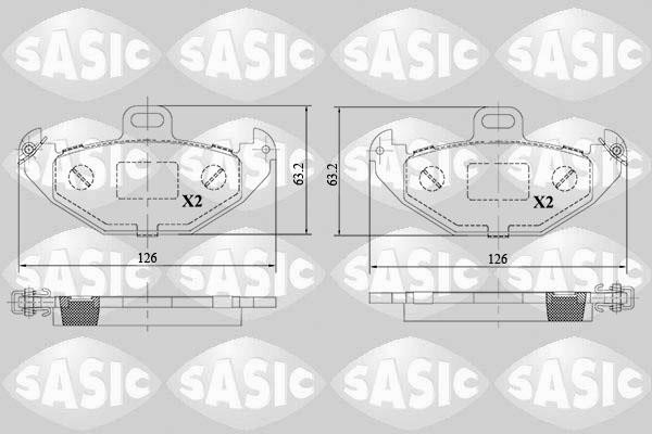 Sasic 6214035 Brake Pad Set, disc brake 6214035: Buy near me in Poland at 2407.PL - Good price!